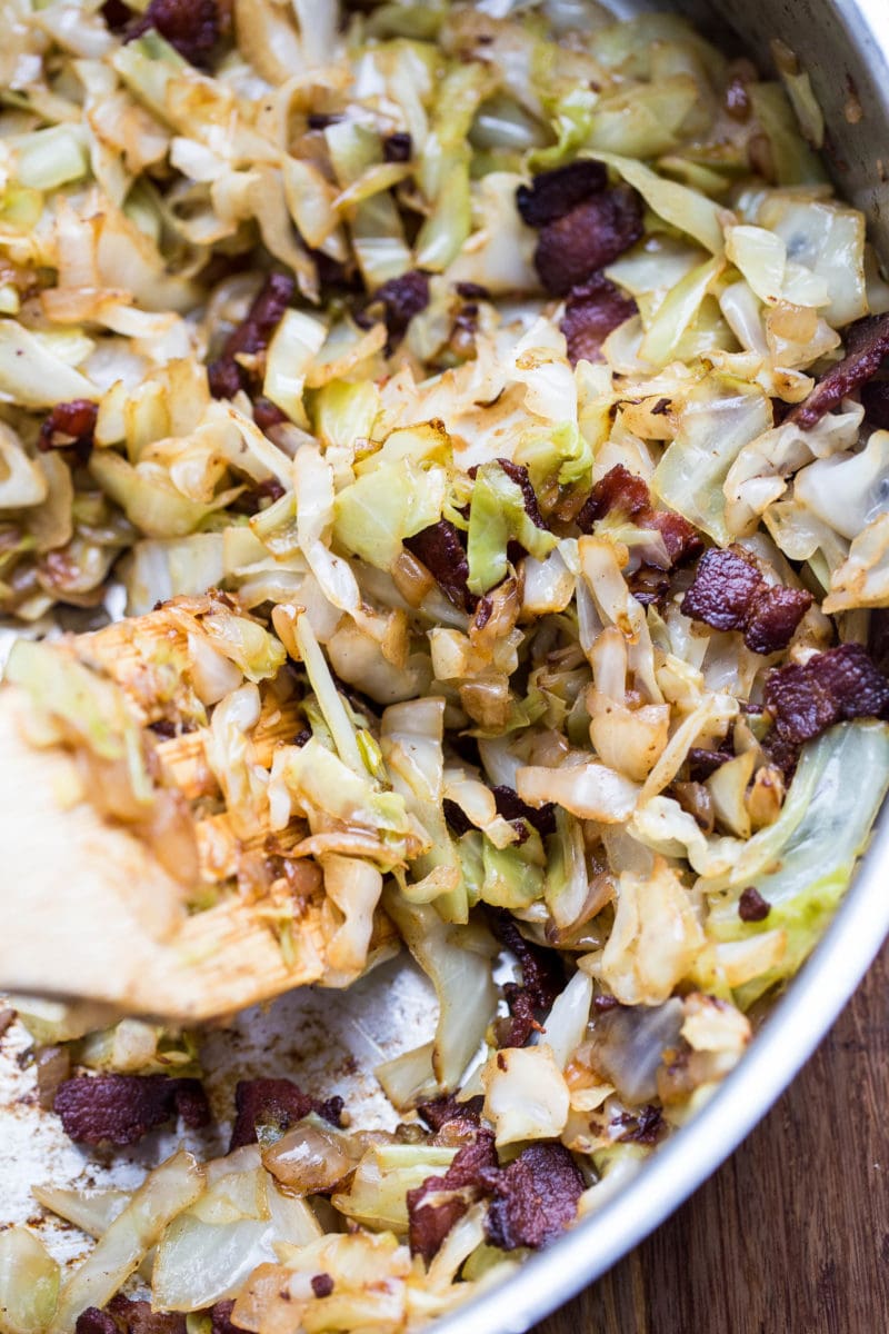 Caramelized Cabbage & Bacon