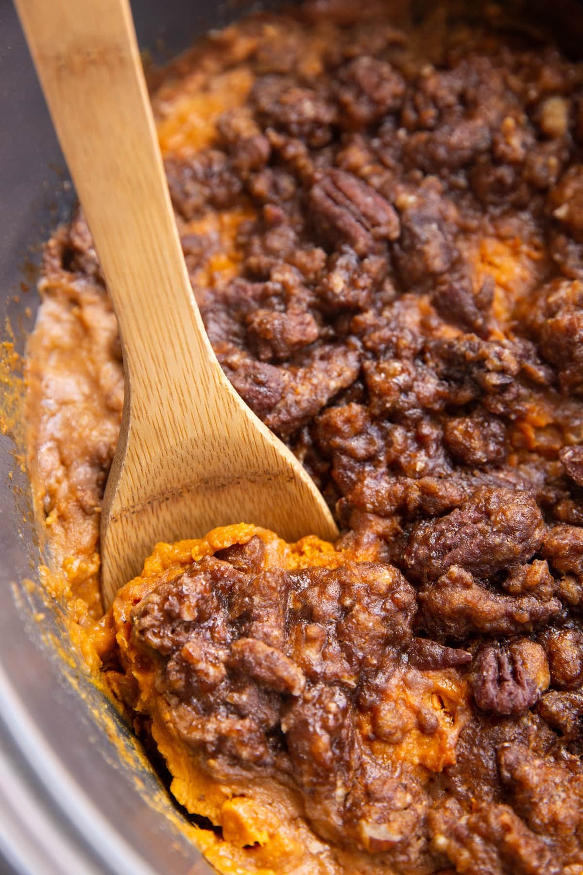 Crock Pot Healthy Sweet Potato Casserole (Gluten-Free, Dairy-Free)