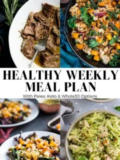 Collage for week 31 of Healthy Weekly Meal Plan