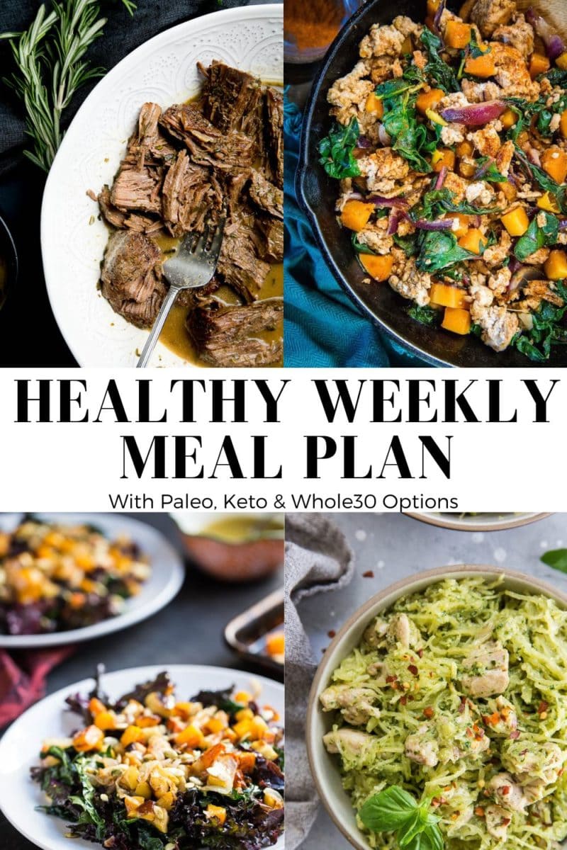 Collage for week 31 of Healthy Weekly Meal Plan