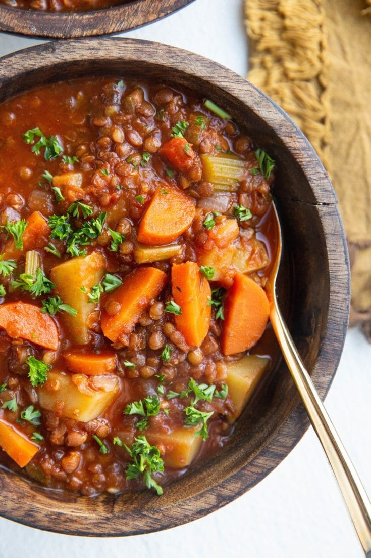 Instant Pot Lentil Soup - The Roasted Root