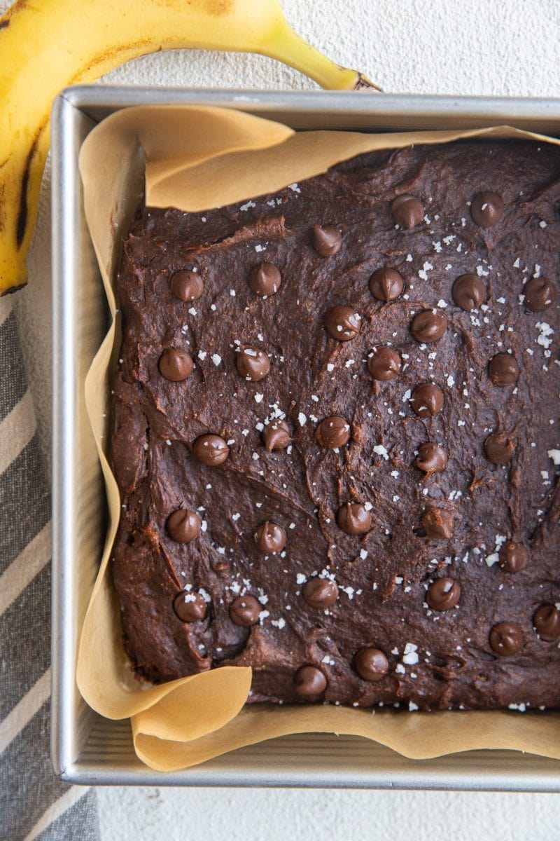 Healthy discount banana brownies
