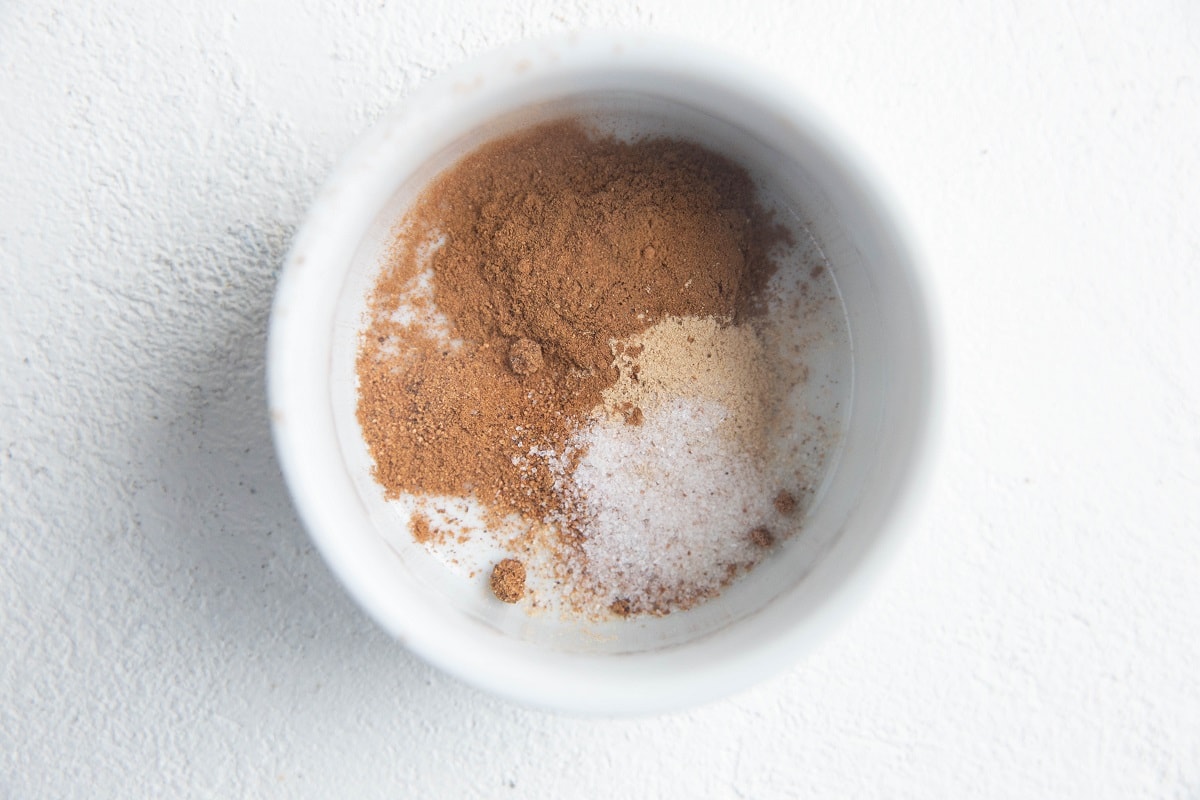 Chai spices in a small ramekin