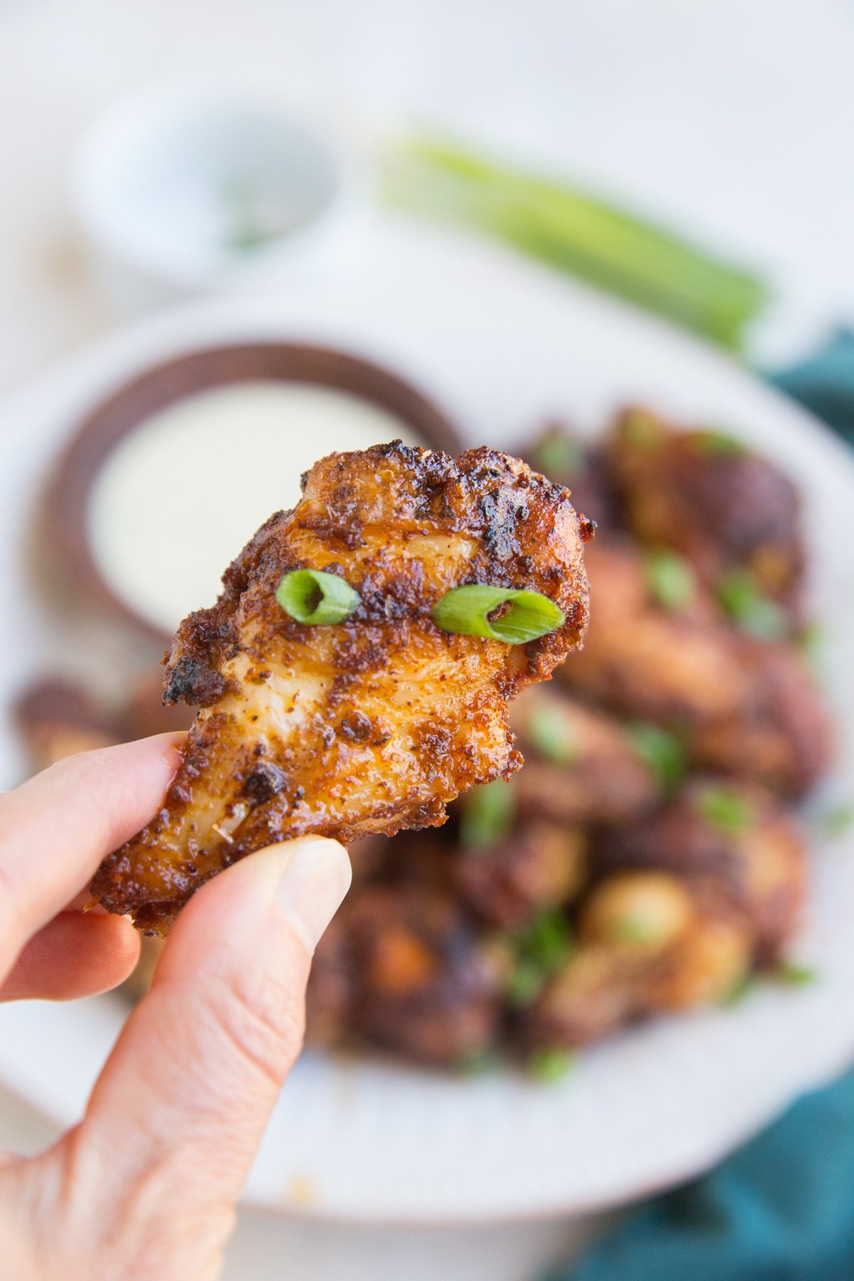 Air Fryer Chicken Wings made with just a few basic ingredients. Tender, crispy and amazing!