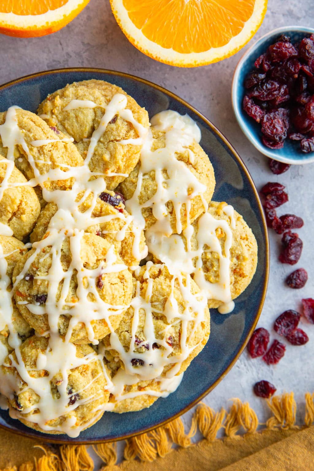 Soft & Chewy Almond Flour Cranberry Orange Cookies - The Roasted Root