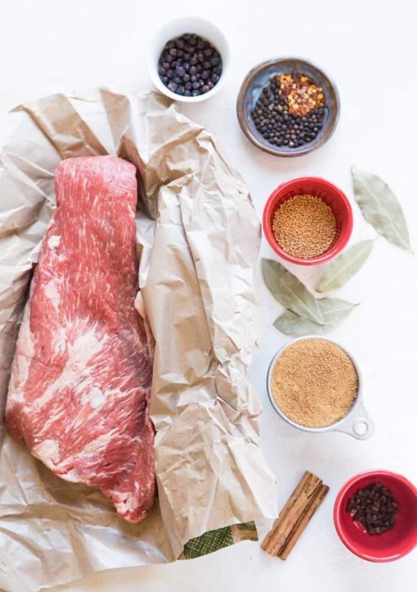 How to Brine Corned Beef at Home - a nitrate-free, refined sugar-free recipe for making your own corned beef