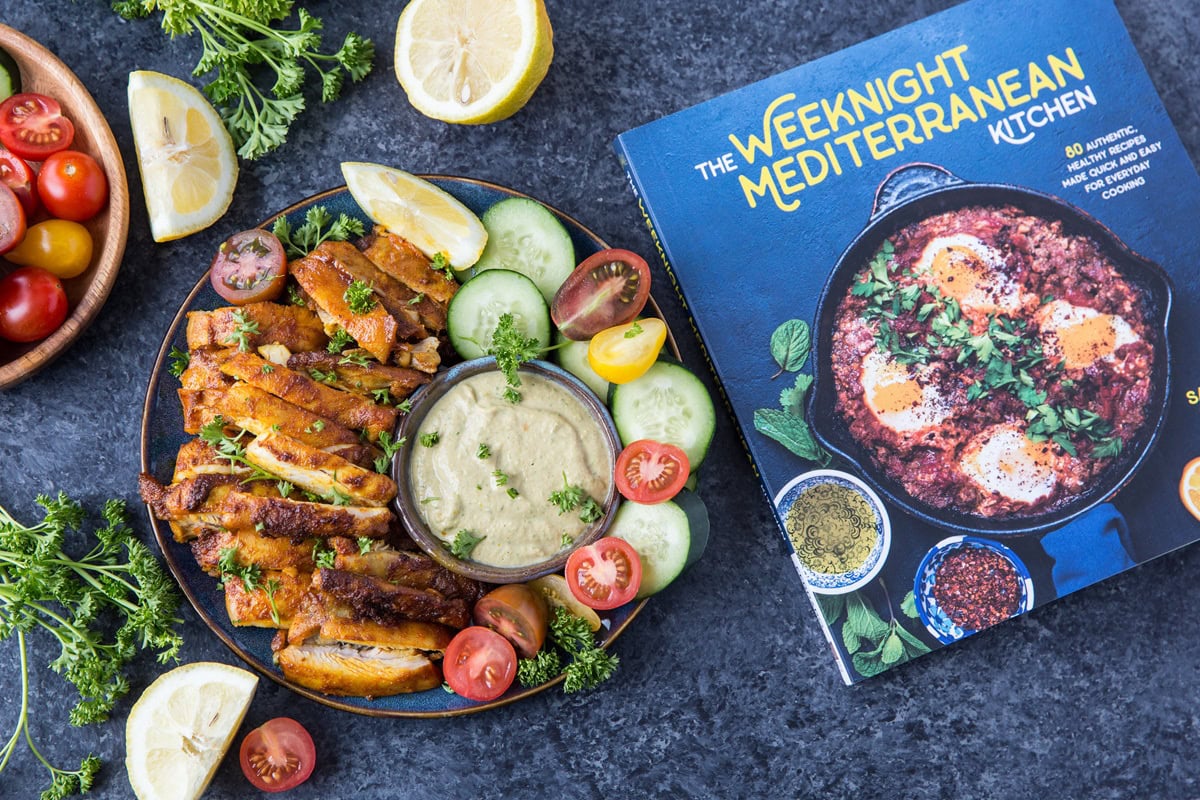 Easy Chicken Shawarma - Deliciously flavored Mediterranean-style chicken that is quick and easy to make! | TheRoastedRoot.net #lowcarb #keto #paleo #mediterraneandiet #glutenfree