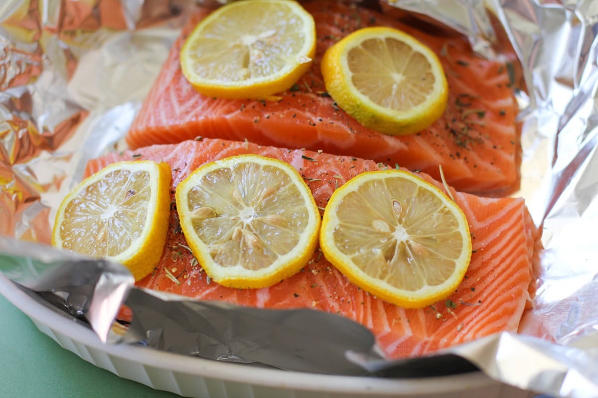 How to Grill Salmon in Foil - an easy method with photos
