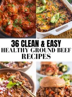 Healthy Ground Beef Recipes - easy, delicious gluten-free dinner ideas with keto, whole30 and paleo options