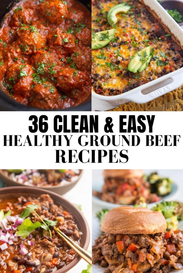 Healthy Ground Beef Recipes - easy, delicious gluten-free dinner ideas with keto, whole30 and paleo options