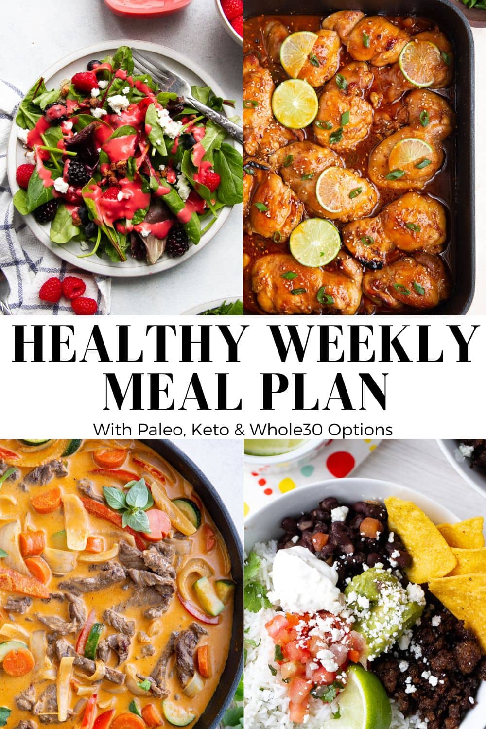 Healthy Weekly Meal Plan