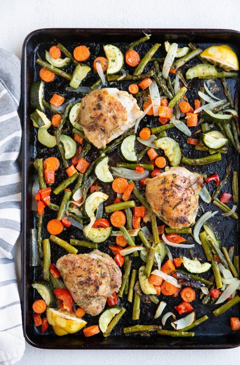 Sheet Pan Lemon Garlic Rosemary Chicken and Vegetables The Roasted Root