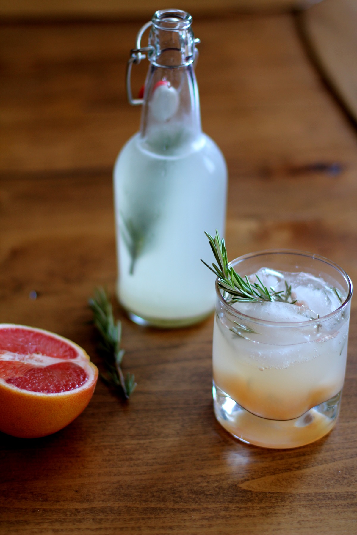 Naturally Fermented Probiotic Grapefruit Rosemary Ginger Beer
