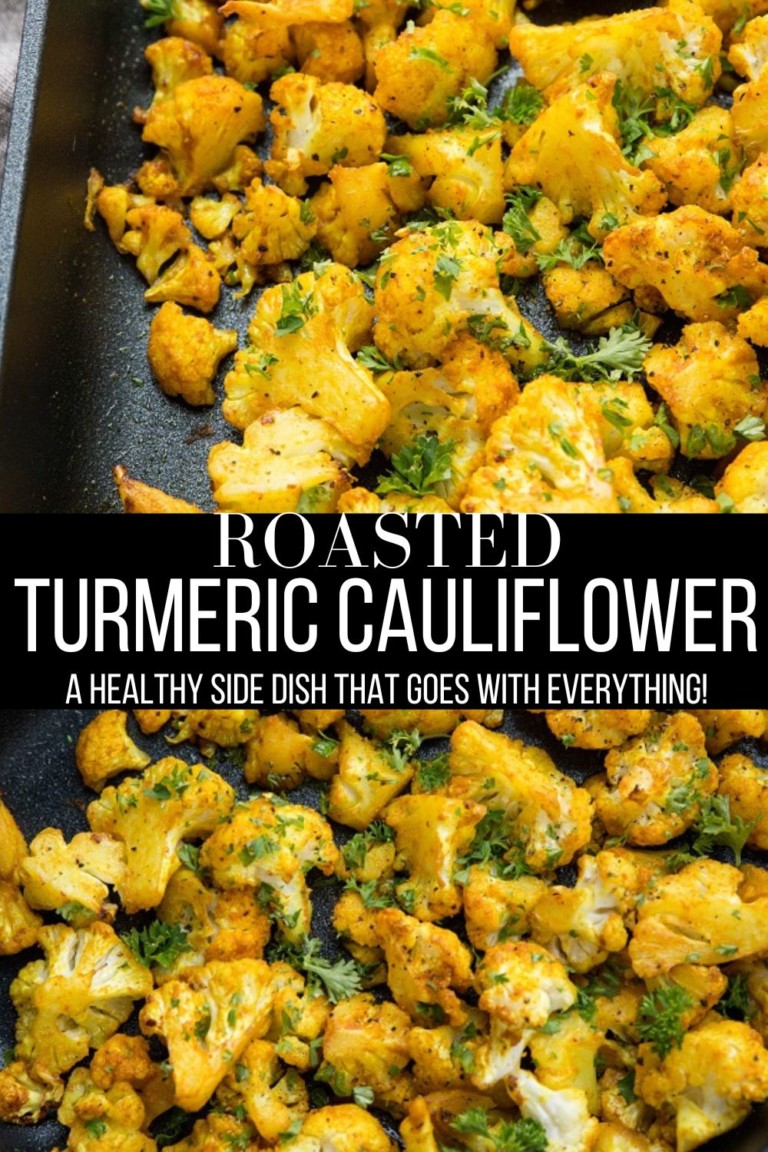 Turmeric Roasted Cauliflower (Vegan, Paleo, Keto) - The Roasted Root