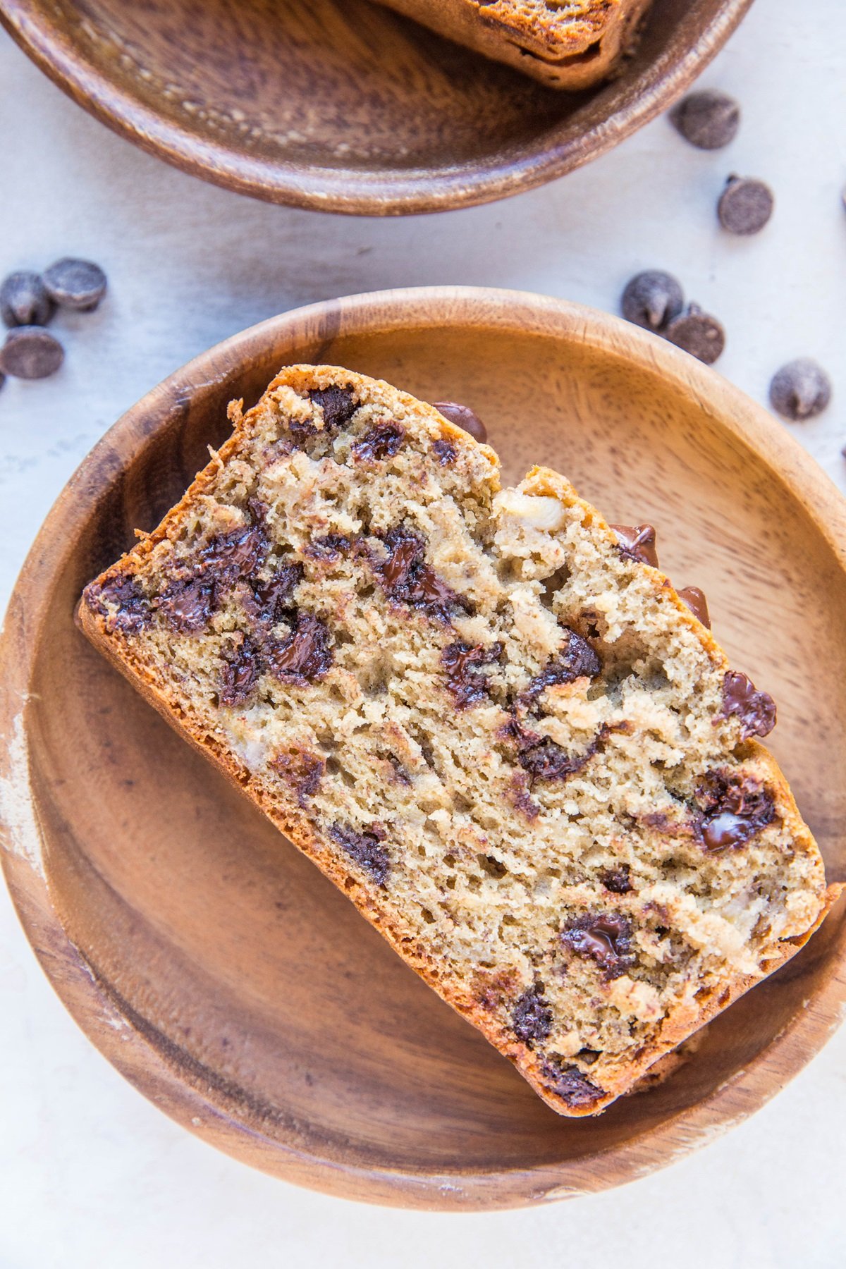 Gluten-Free Banana Bread sweetened mostly with bananas and a touch of coconut sugar for a healthier banana bread recipe