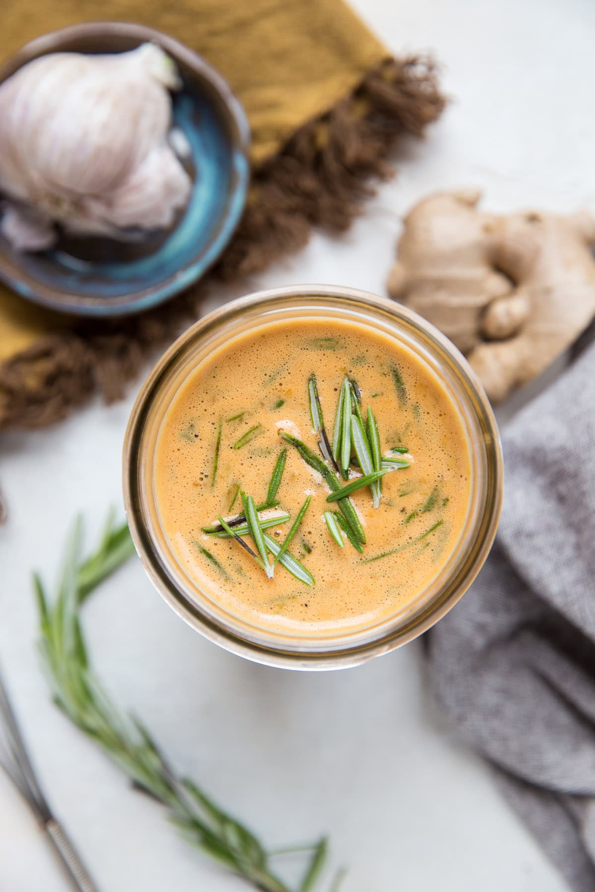 Top down photo of tri tip marinade.