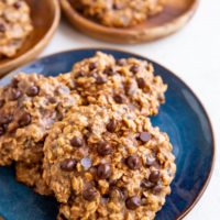 Plates of cookies, ready to eat.