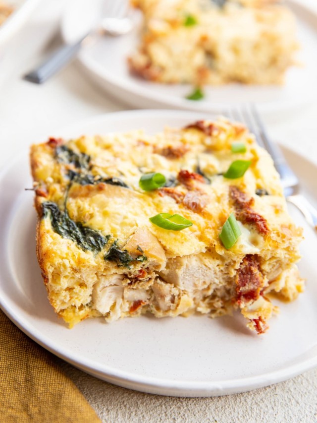 CHICKEN AND SPINACH BREAKFAST CASSEROLE STORY - The Roasted Root