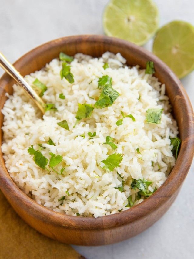 CILANTRO LIME RICE STORY