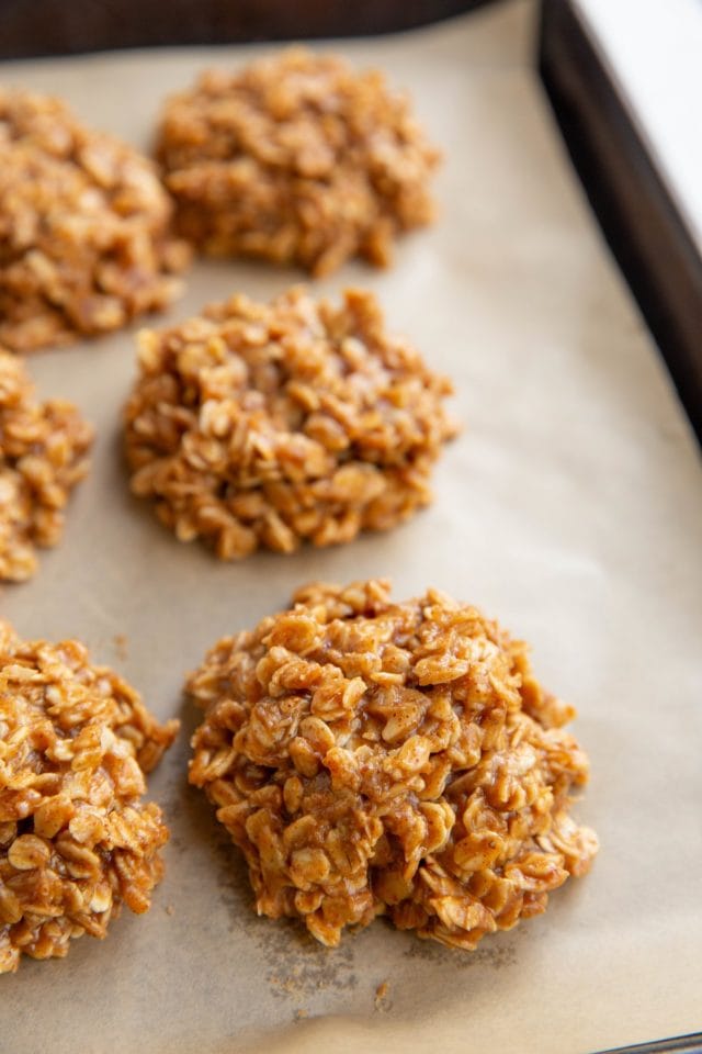 5Ingredient Almond Butter NoBake Oatmeal Cookies The Roasted Root