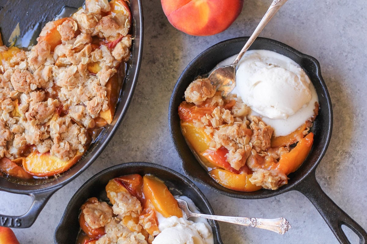 Caramelized Peaches - Gluten Free, Vegan Optional