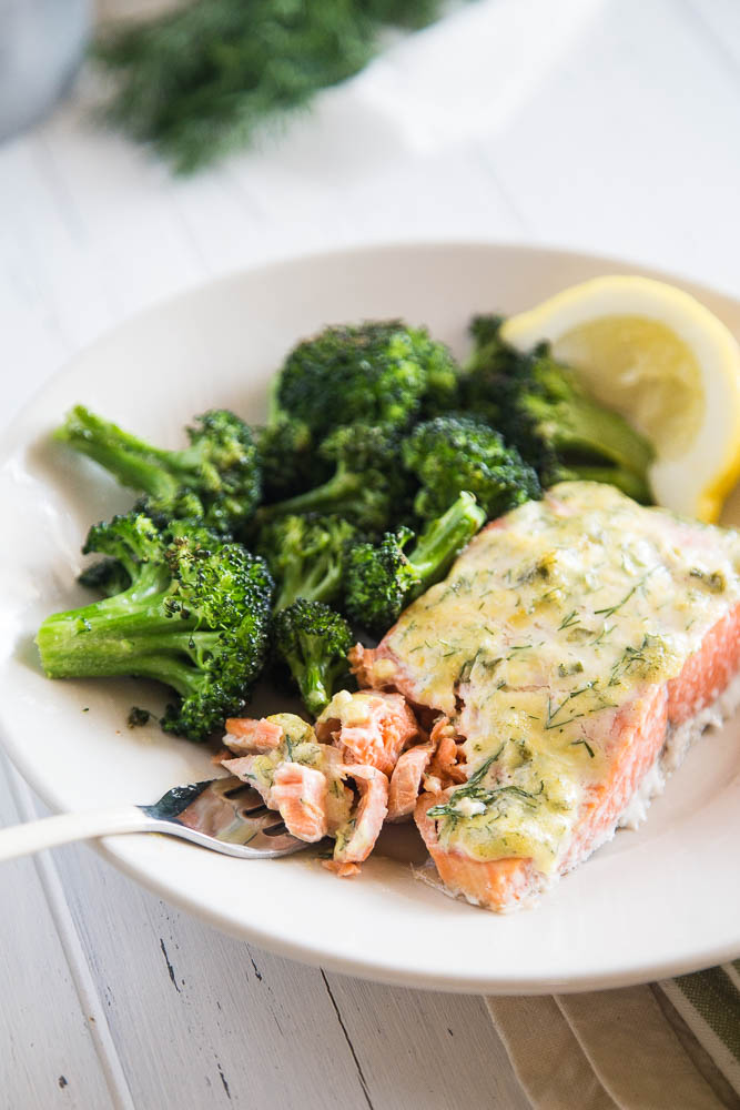 Creamy Garlic & Dill Salmon