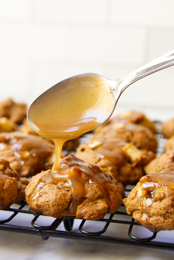 GF Apple Cookies with Maple Glaze