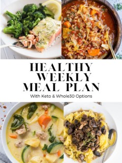 Meal plan graphic for week 42