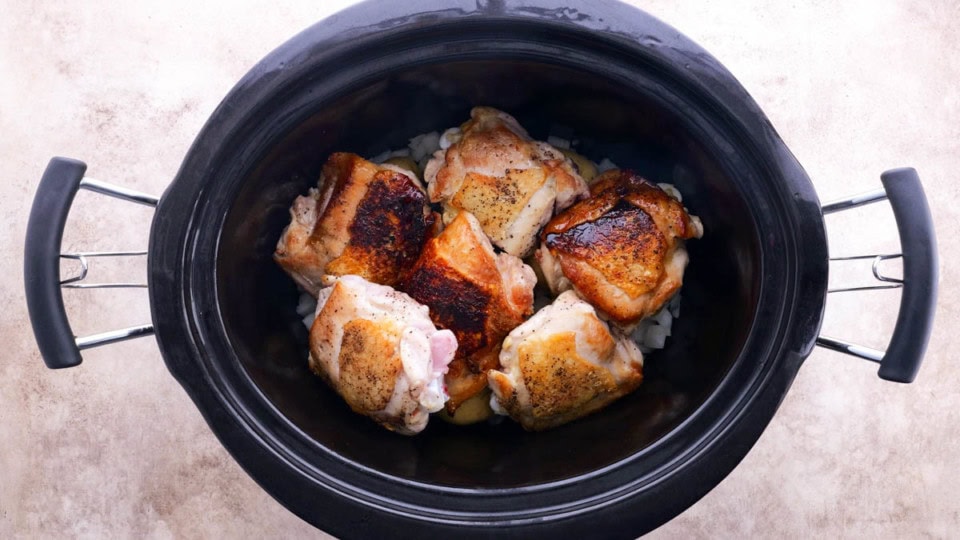 Crock Pot Garlic Honey Chicken - The Roasted Root