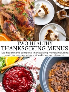 Two Thanksgiving Menus