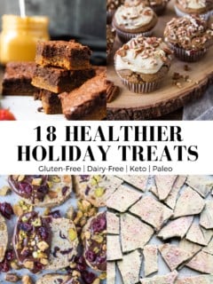18 healthier holiday treats collage