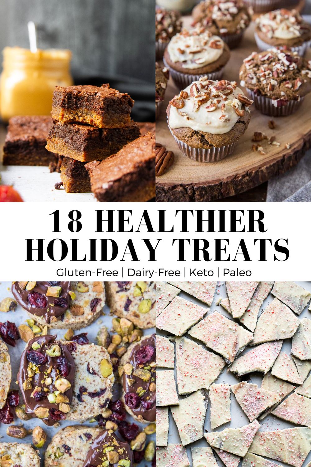 18 healthier holiday treats collage