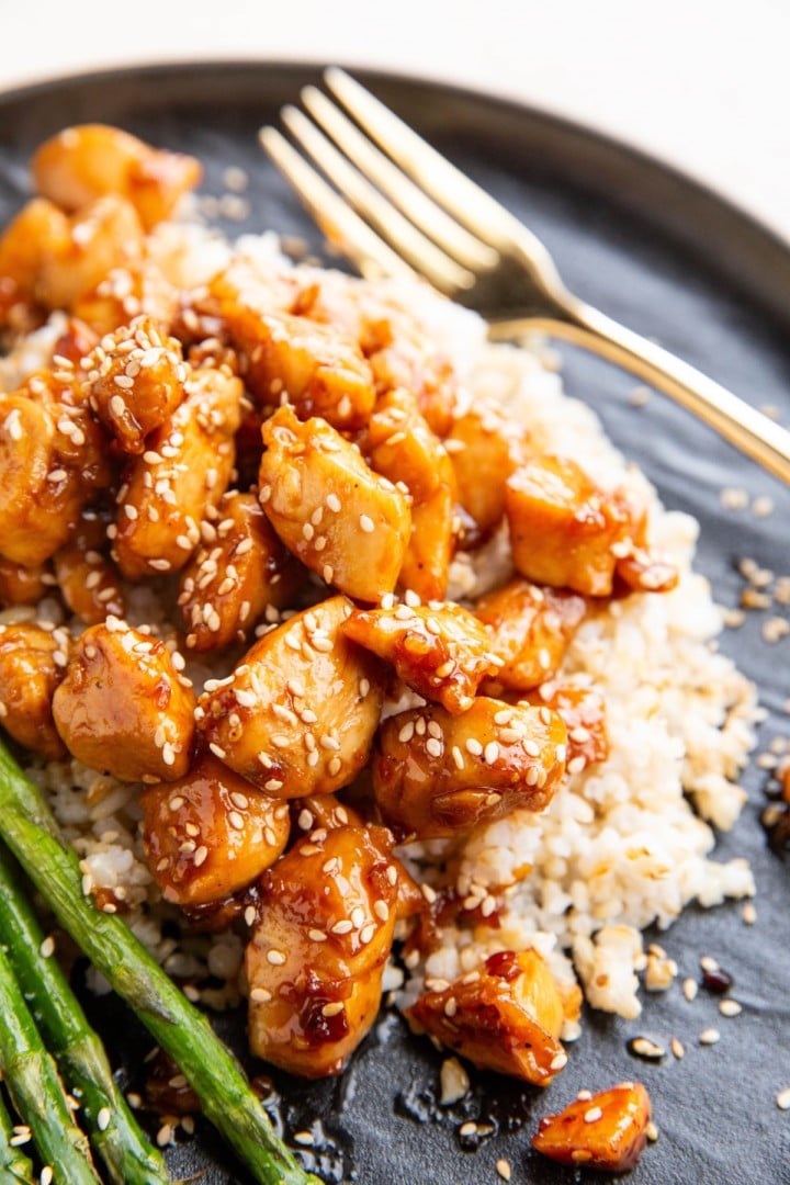 30-Minute Healthy Sesame Chicken - The Roasted Root