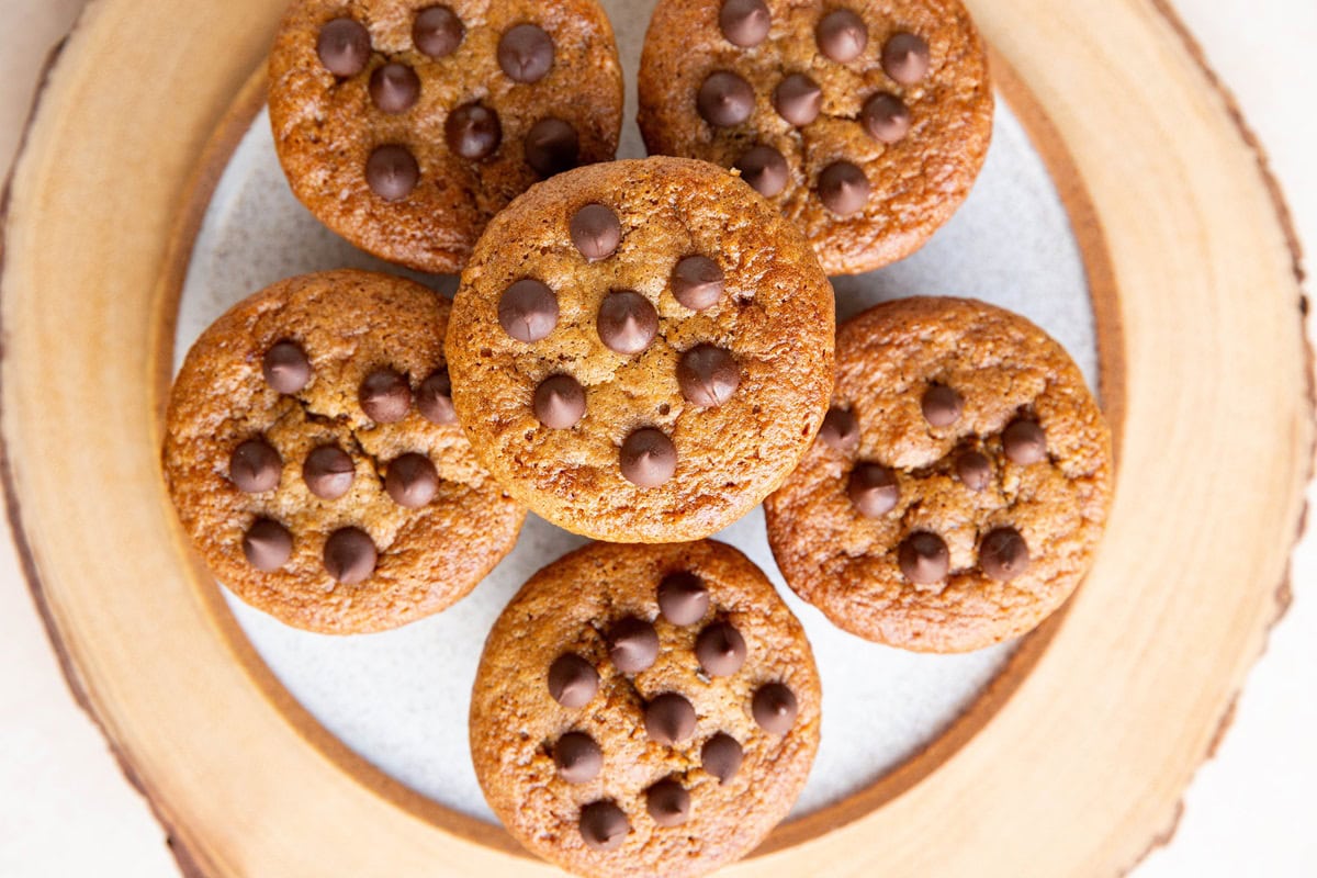 Plate of sweet potato muffins.