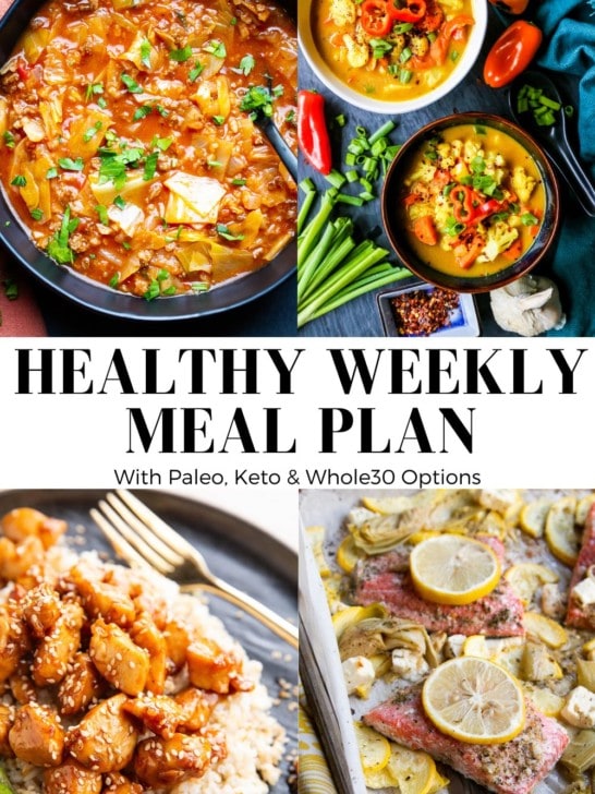healthy meal plan collage for week 44