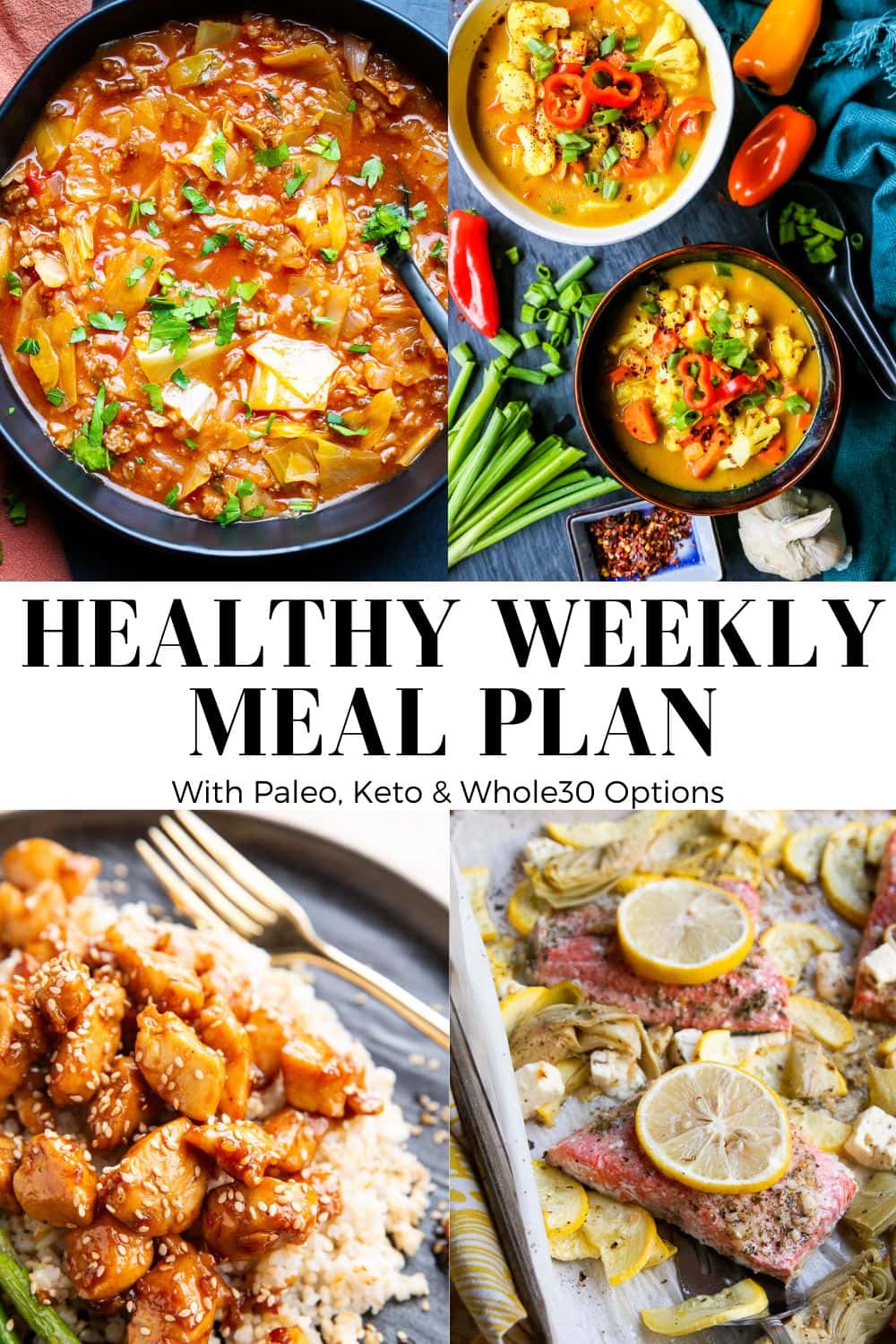 healthy meal plan collage for week 44