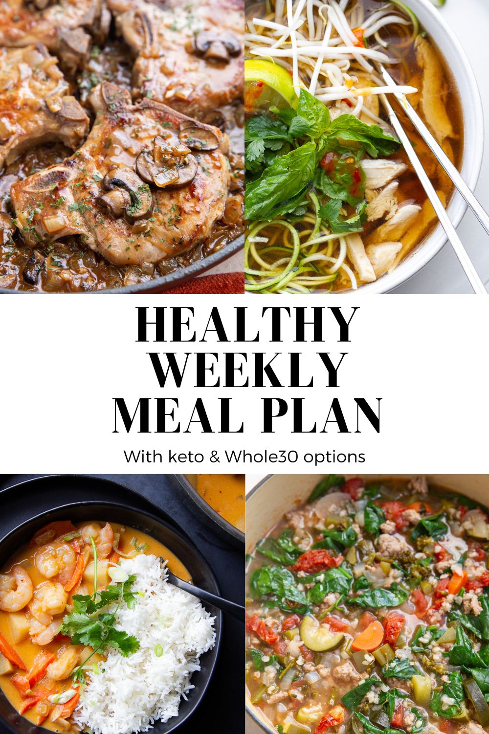 Meal plan collage