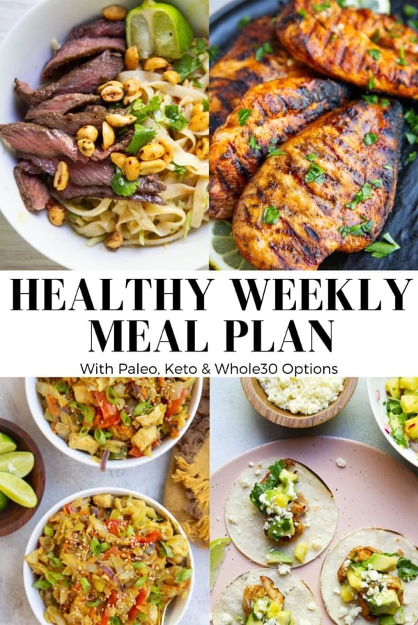 healthy meal plan, week 50