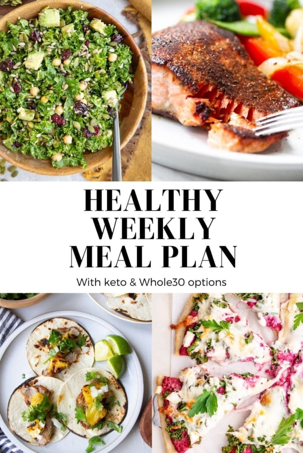 Weekly meal plan graphic for meal plan 51.
