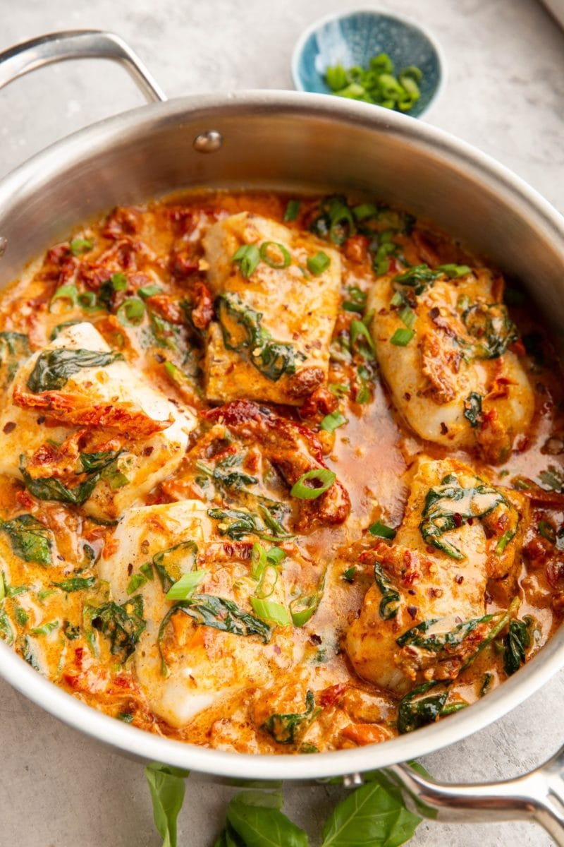 Creamy Sun-Dried Tomato Cod - The Roasted Root